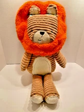 Levtex Baby Plush Lion Brown Orange Ribbed Chenille