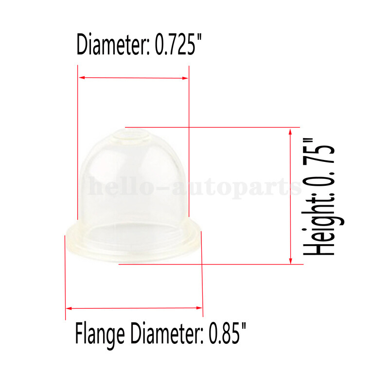 20Pcs Primer Bulb For Echo Trimmer Weedeater SRM 225 230 260 GT 210 225