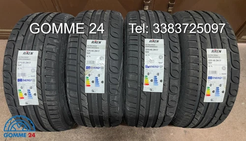 4 PNEUMATICI ESTIVI 225 45 17 94Y XL RIKEN BY MICHELIN DOT2025 + OMAGGIO VALVOLE