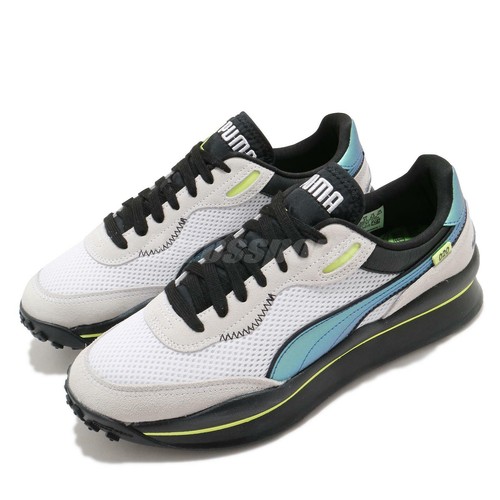 Puma Style Rider Petrol Spill White 