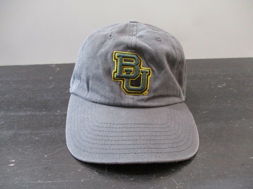 Baylor Bears Hat Cap Strap Back Gray 