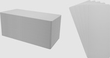 300 CD Long Box Bin Index Divider Cards - 6" x 14-1/4" - White Standard 30mil