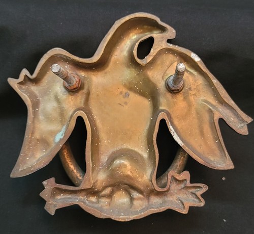 Solid Brass Bald Eagle Door Knocker 6" x 7" GS00573 - Picture 5 of 6