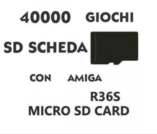 R36S SISTEMA OPERATIVO + 40000 giochi 64GB SD SOSTITUZIONE SCHEDA CONSOLE ARKOS