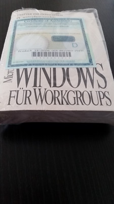 Microsoft  Windows für Workgroups - Deutsch  - Disketten - NEU
