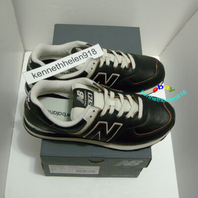 New Balance 574 ML574LPK Classics leather black Shoes Sneakers Mens Size 11.5 NEW BALANCE 574 LEATHER SNEAKER SHOES ML574LPK BLACK MENS  main image 3