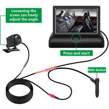 iPoster Baby Monitor with Camera For Car Mirror Back Night Vision Camera