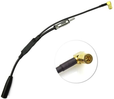 Eightwood DAB + Antenne SMB Adapter DIN Stecker Antenne für Blaupunkt TechniSat