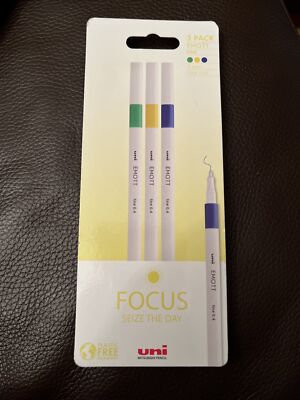 Uni Emott Fine Line Stifte 0,4 mm 3er Pack