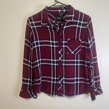 Rails Size Size Small Hunter Burgundy Midnight Button Down Shirt Plaid Top