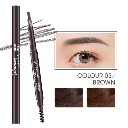Single 5-color Double-headed Eyebrow Pencil Drawing Eye Long Lasting Eyebrow - Picture 16 of 39
