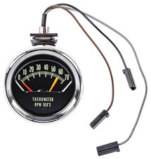 Jegs Factory Style Tachometer 0-7000 Rpm 6200 Rpm Redline For 1966