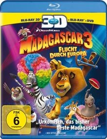Madagascar 3: Flucht durch Europa [Blu-ray 3D] von D... | DVD | Zustand sehr gut
