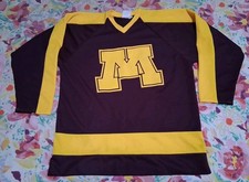 Vintage University of Minnesota Gophers Hockey Jersey L MN Venus made in USA