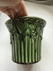 McCoy 1940s Green Ivy Leaf Planter Vase Vintage Mid Century