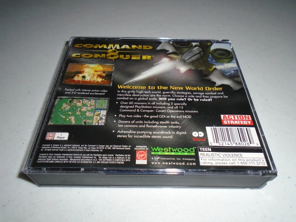 Command & Conquer by Westwood/Virgin ☆☆ Complete Playstation 1 PS1 game - Image 2 of 4