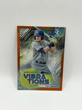 2022 Bowman Virtuosic Vibrations Trey Sweeney New York Yankees #VV-3 Orange /25