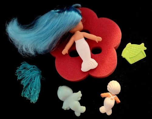 Vintage Kenner Sea Wees Tropigalen Meerjungfrau Camille Baby Kaskade Gelee Schwamm Kamm EUC - Bild 18 von 24
