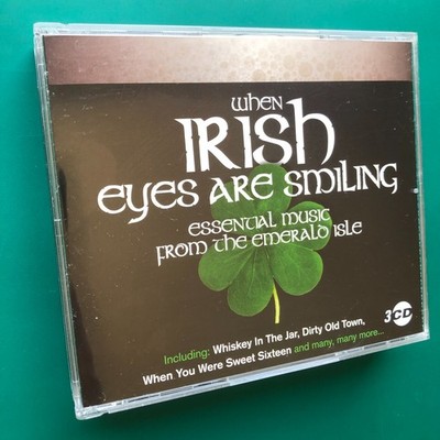 WHEN IRISH EYES ARE SMILING (Essential Music From Emerald Isle) Celtic Folk 3-CD
