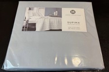 HOTEL COLLECTION King Fitted Sheet. 100 SUPIMA COTTON. 680 THREAD COUNT. Blue