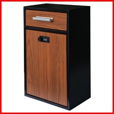 xhlokk WC-MA017-B-XL Combination Lock Mailbox Wood Vintage Heavy Duty Large