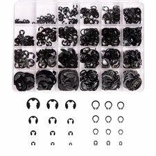 Mariyandh 324Pcs E-Clips Assortment Set(2.0Mm-12Mm) and External Retaining Rings