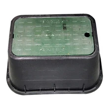 Water Meter Valve Box 10x15 Green Lid Outdoor Irrigation Cover Durable Plastic