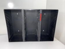 Laserline 60 CD Storage Rack Wall Mount Case Holder Black Plastic CD60