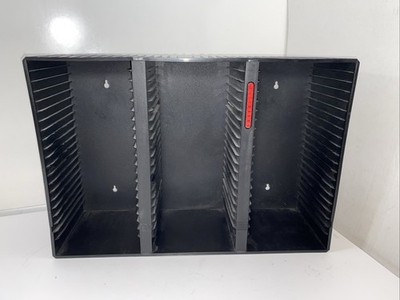 Laserline 60 CD Storage Rack Wall Mount Case Holder Black Plastic CD60