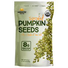 Sea Salted Sprouted Pumpkin Seeds, 22oz Bag, Non GMO, Paleo, Gluten Free, Vegan, 15.48 per gallon