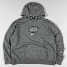 Vintage Nike Center Swoosh Men s Large Hoodie Sweatshirt Travis Gray Y2K VTG