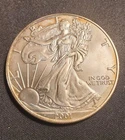 2001 American Silver Eagle US Mint Issue 1oz .999 Fine Silver Beautiful Toning