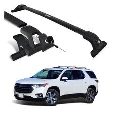 Fits 2018-2021 Chevy Traverse, Upgrade 265 LBS Lockable Roof Racks Cross Bars