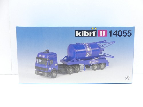 Kibri H0 14055 kit camión con semirremolque de silo, sin construir, NUEVO en EMBALAJE ORIGINAL #67441 | Zustand: Gebraucht