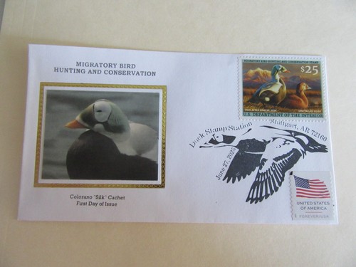 2025 25,00 $ Bund Ente Briefmarke #RW92 Fdc Brillenhälter Colorano Cover #1