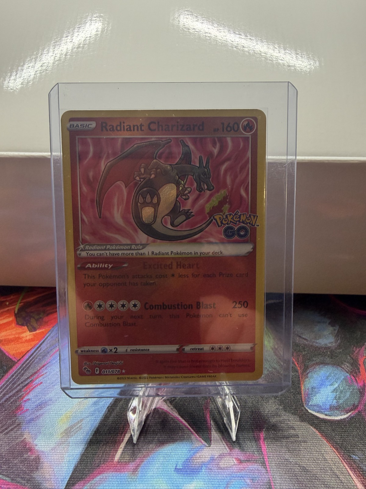 Radiant Charizard 011/078 Holo view 1