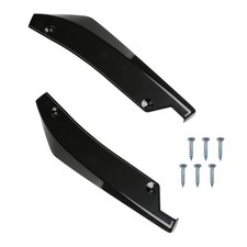 2PCS Car Rear Bumper Canard Diffuser Protector, Anti-Collision Side Black
