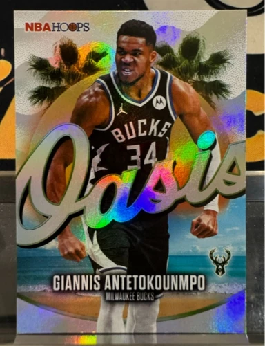 Giannis Antetokounmpo 2025-26 Topps NBA Hoops Rainbow Oasis SSP Bucks #O-8