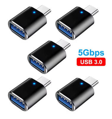 USB C to USB A adapter OTG 5x USB stick for Macbook iPhone iPad Laptop XIAOMI PC
