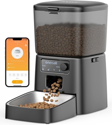 Automatic Cat Feeder WiFi Cat Food Dispenser with App Control for Dry Food 3.5L