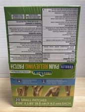 Coralite Extra Strength Medicated Pain Relief Patch (20 Count Per Box) 6 Pack