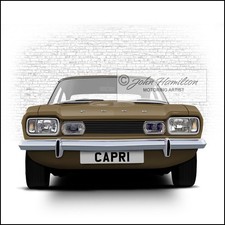 Ford Capri Mk1 Pre Facelift Drinks Coaster  Birthday Fathers Day Christmas Gift