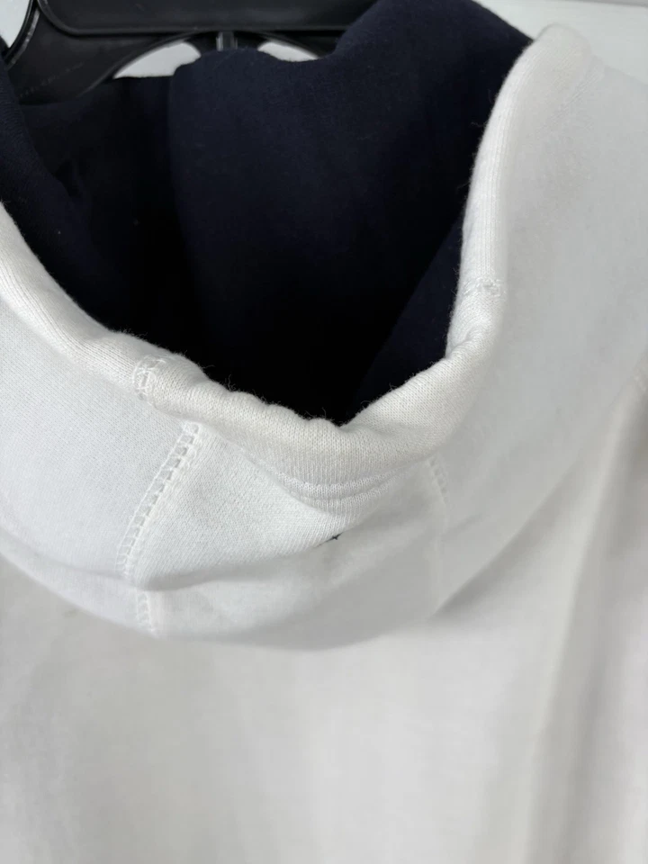 CHAQUETA SUDADERA BLANCA ECKO UNLIMITED WORLD FAMOUS RHINO 1972 TALLA 3-XL con capucha Foto 4 de 4