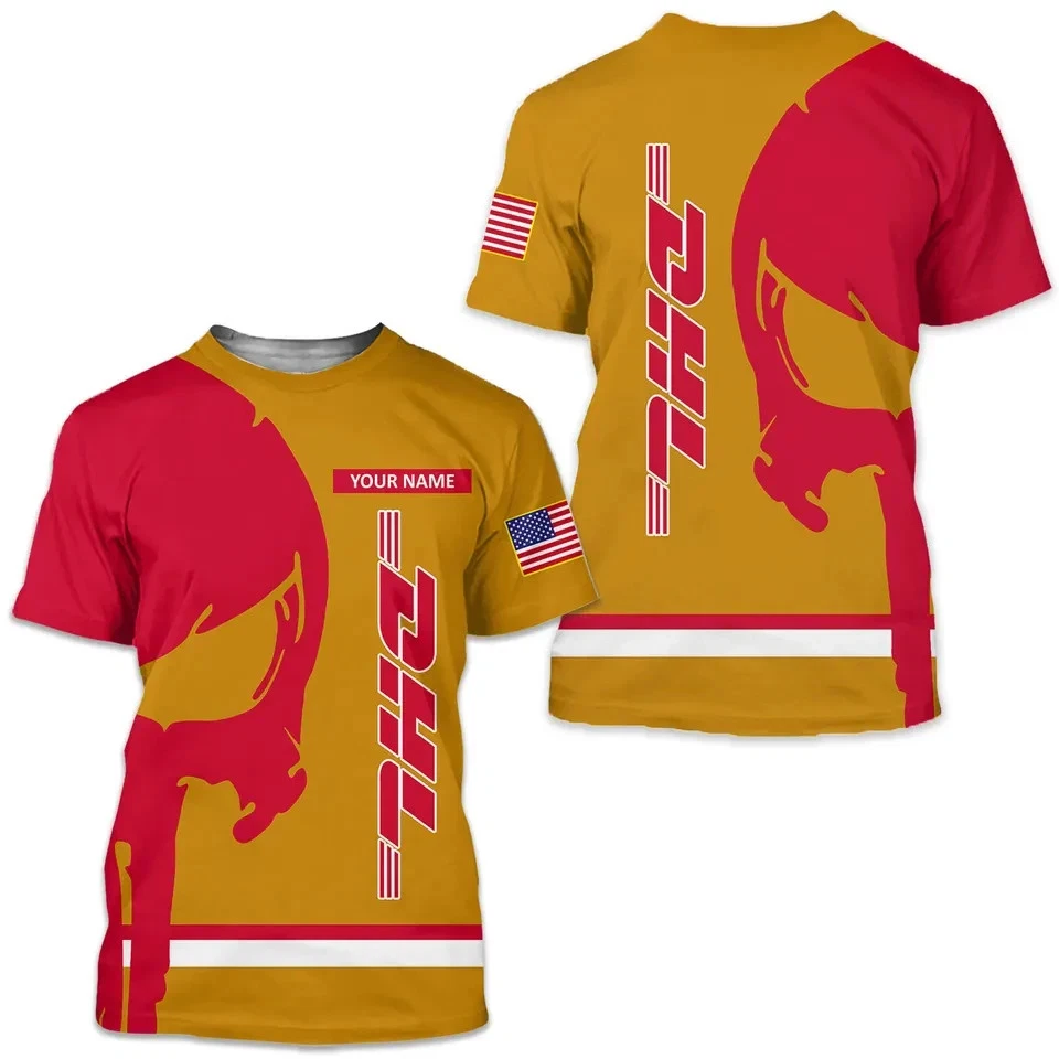 Custom Dhl Skull 3D T-Shirt