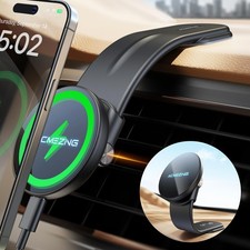 15W Only for iPhone MagSafe Car Mount Charger, 360 Adjustable Aluminum Alloy...