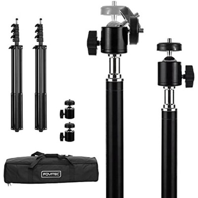 Fovitec 2 - 7'6'' Tripod Stands HTC VR Vive Mount Base Stations + Carrying Bag