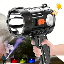 Portable Super Bright LED Searchlight Handheld Spotlight Flashlight Rechargeable