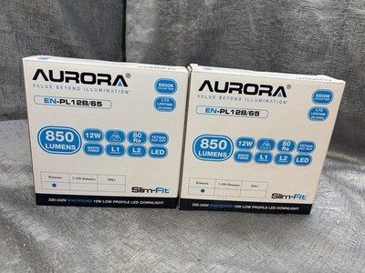 Aurora 12W LED Einbaustrahler 6500K IP44 Slim Fit weiß EN-PL12B/65