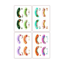 Christmas Glitter Face Stickers Waterproof Temporary Stickers for Festive HNM