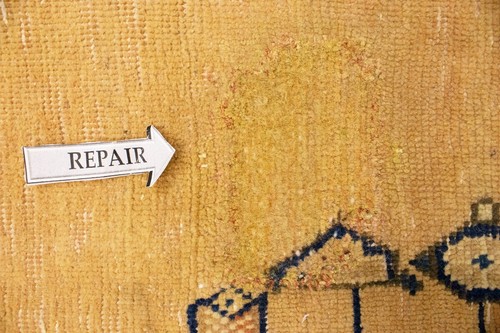 Antique Tribal Golden Beige 5'5X7'5 Farmhouse Boho Wool Area Rug Oriental Carpet - Picture 11 of 12